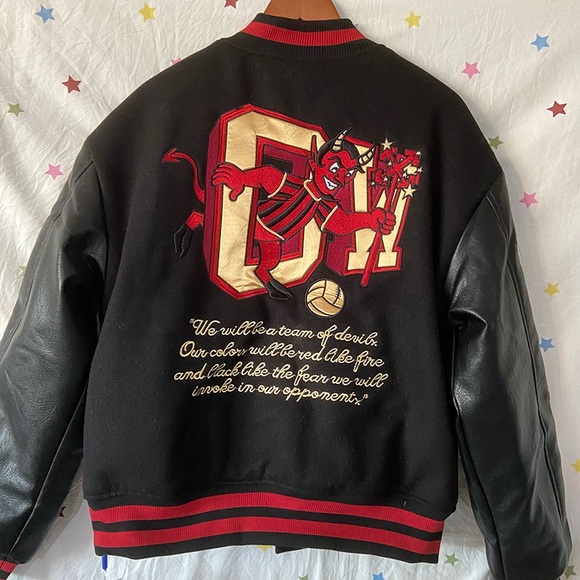 Off-White x AC Milan Football Club Anniversary Baseball Jacket - Picture 5 of 11